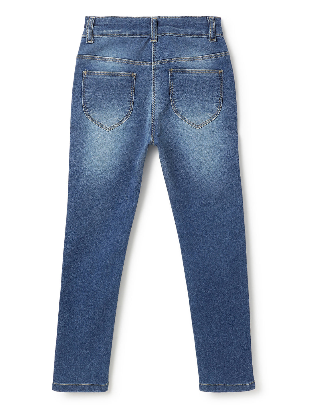 Girls Mid Blue Denim Jeans