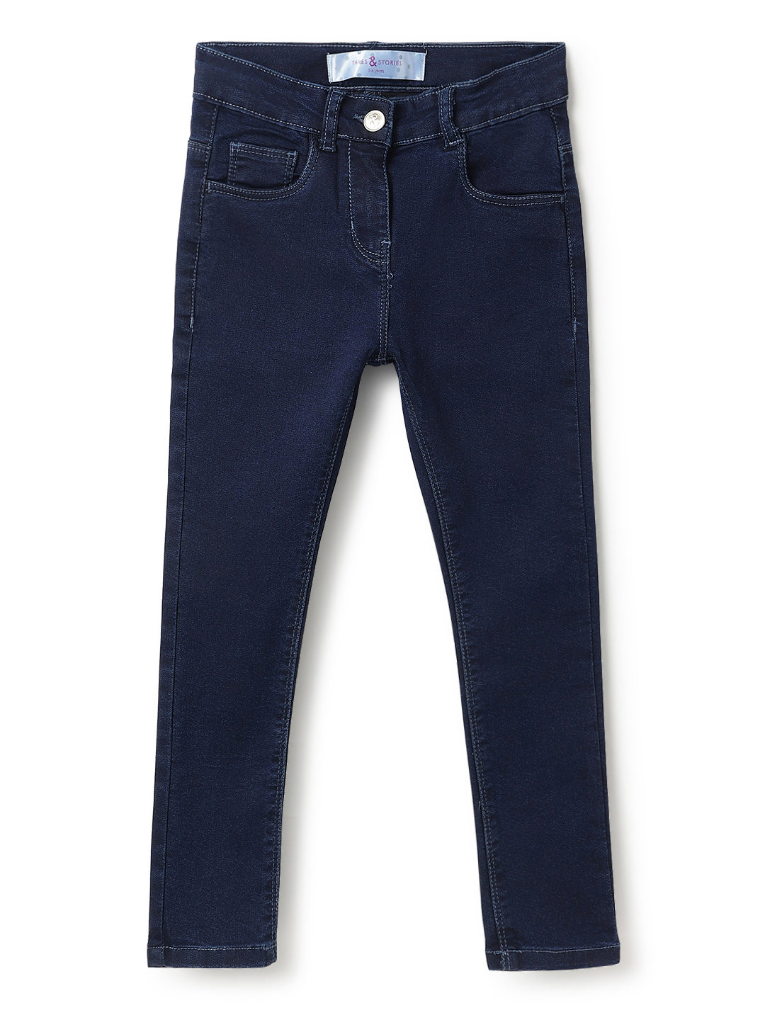 Girls Blue Slim Fit Jeans