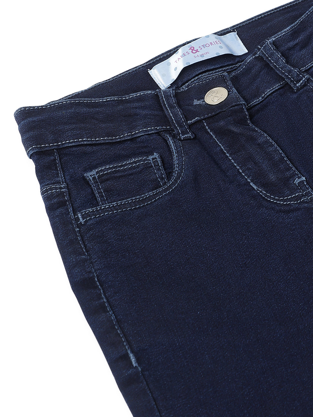 Girls Blue Slim Fit Jeans