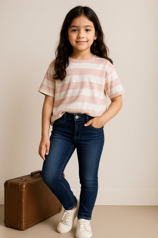 Girls Blue Slim Fit Jeans