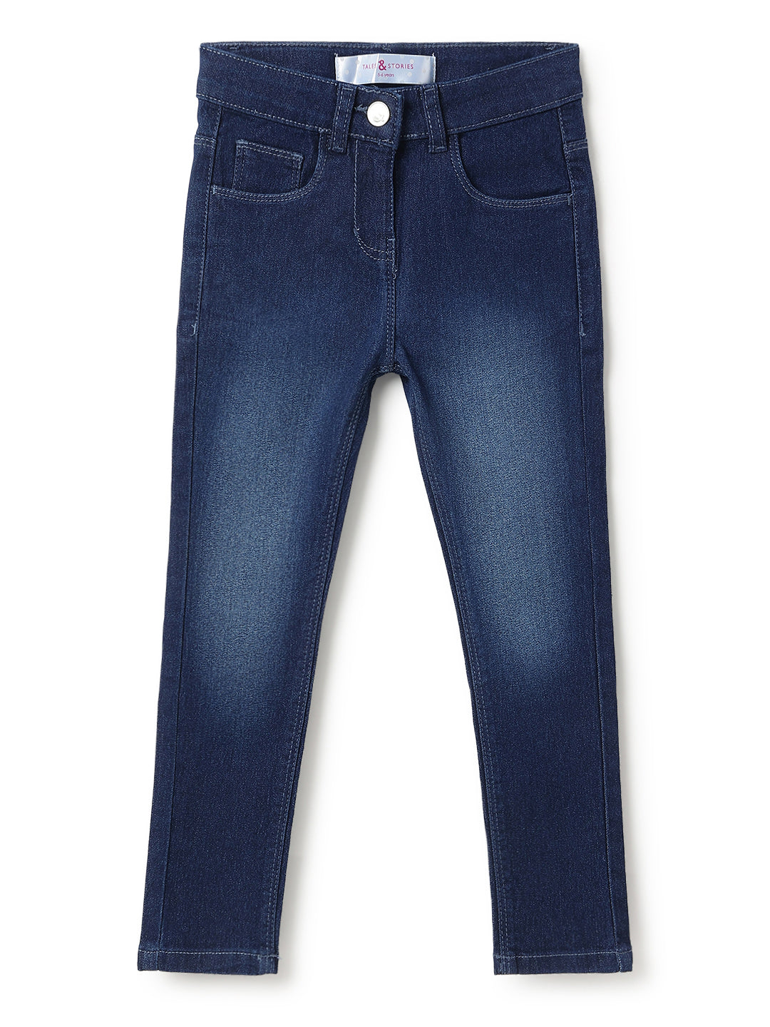 Girls Blue Slim Fit Jeans