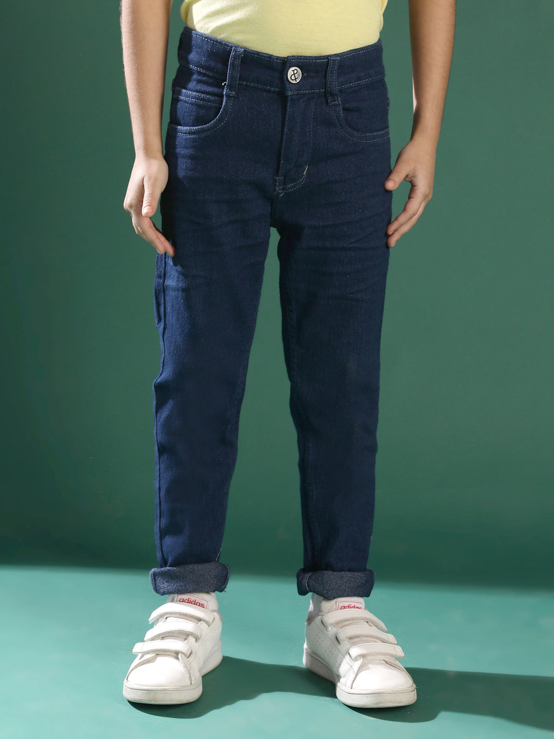 Boys Slim Fit Stretchable Denim Lycra Jeans – Pack of 2 (Blue & Light Blue)