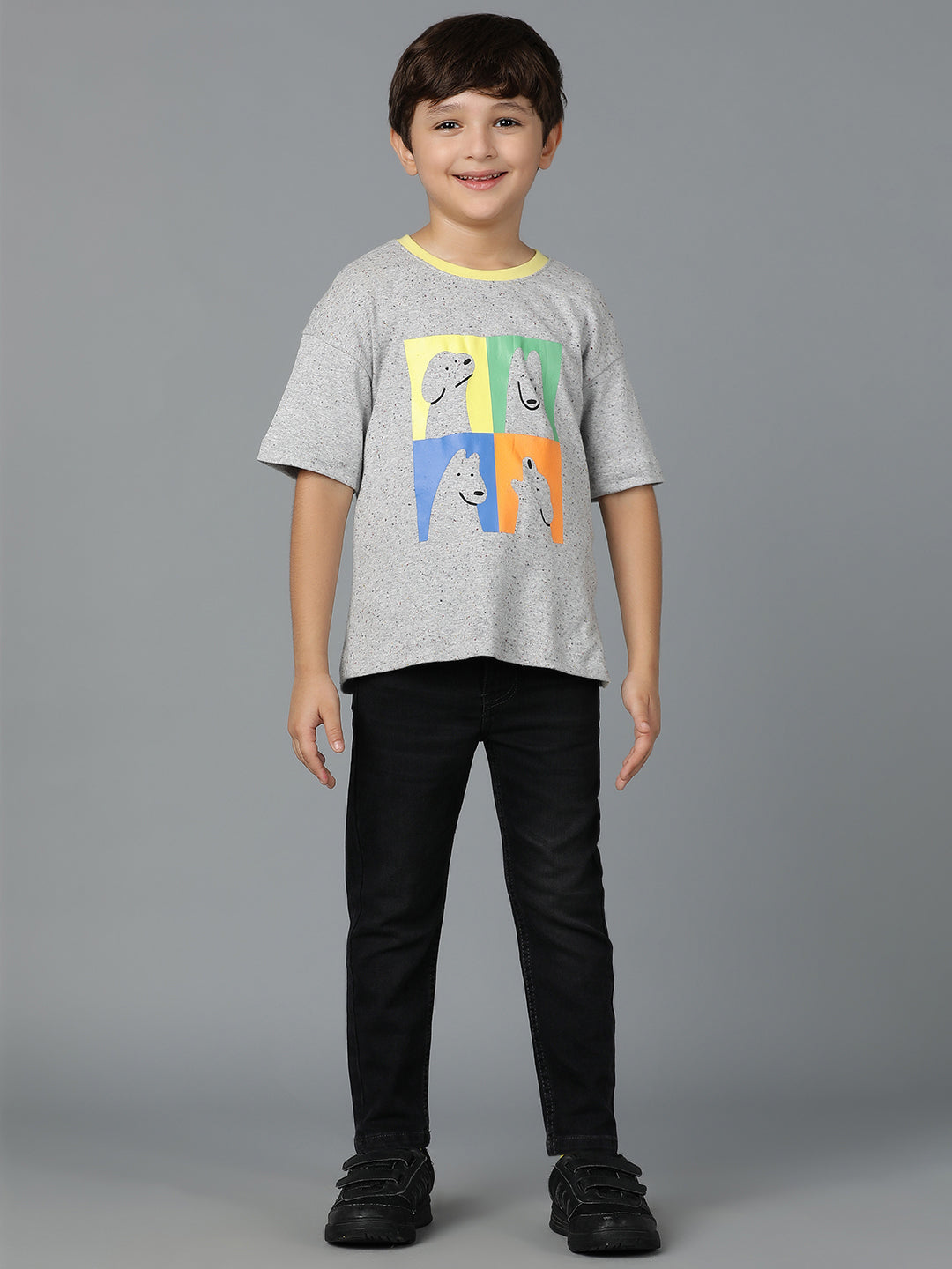 Boys Slim Fit Stretchable Denim Lycra Jeans – Pack of 2 (Blue & Black)