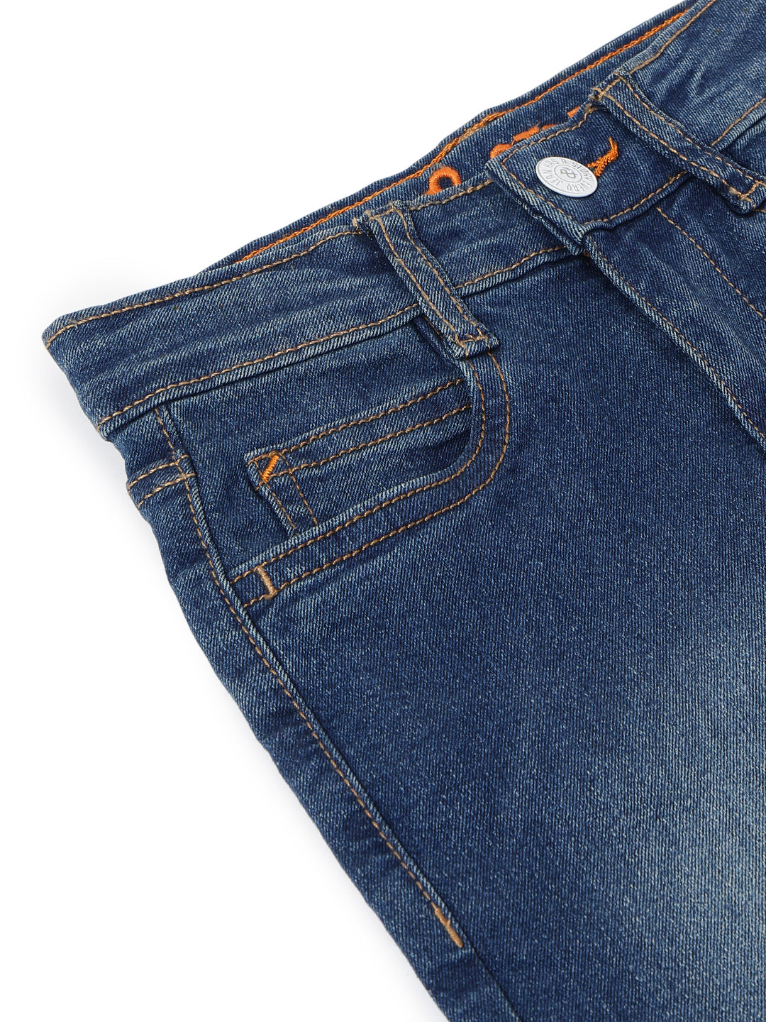 Boys Khakhi Tint Stretchable Denim Jeans