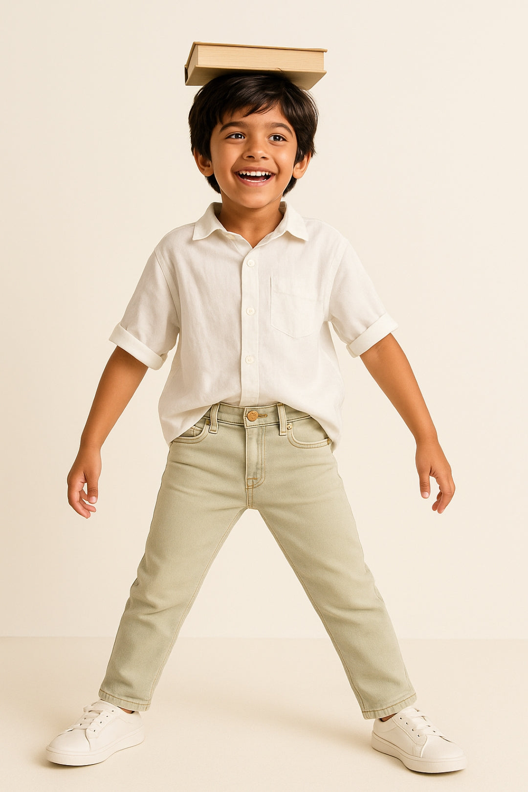 Boys Light Blue Slim Fit Basic Casual Denim Jeans