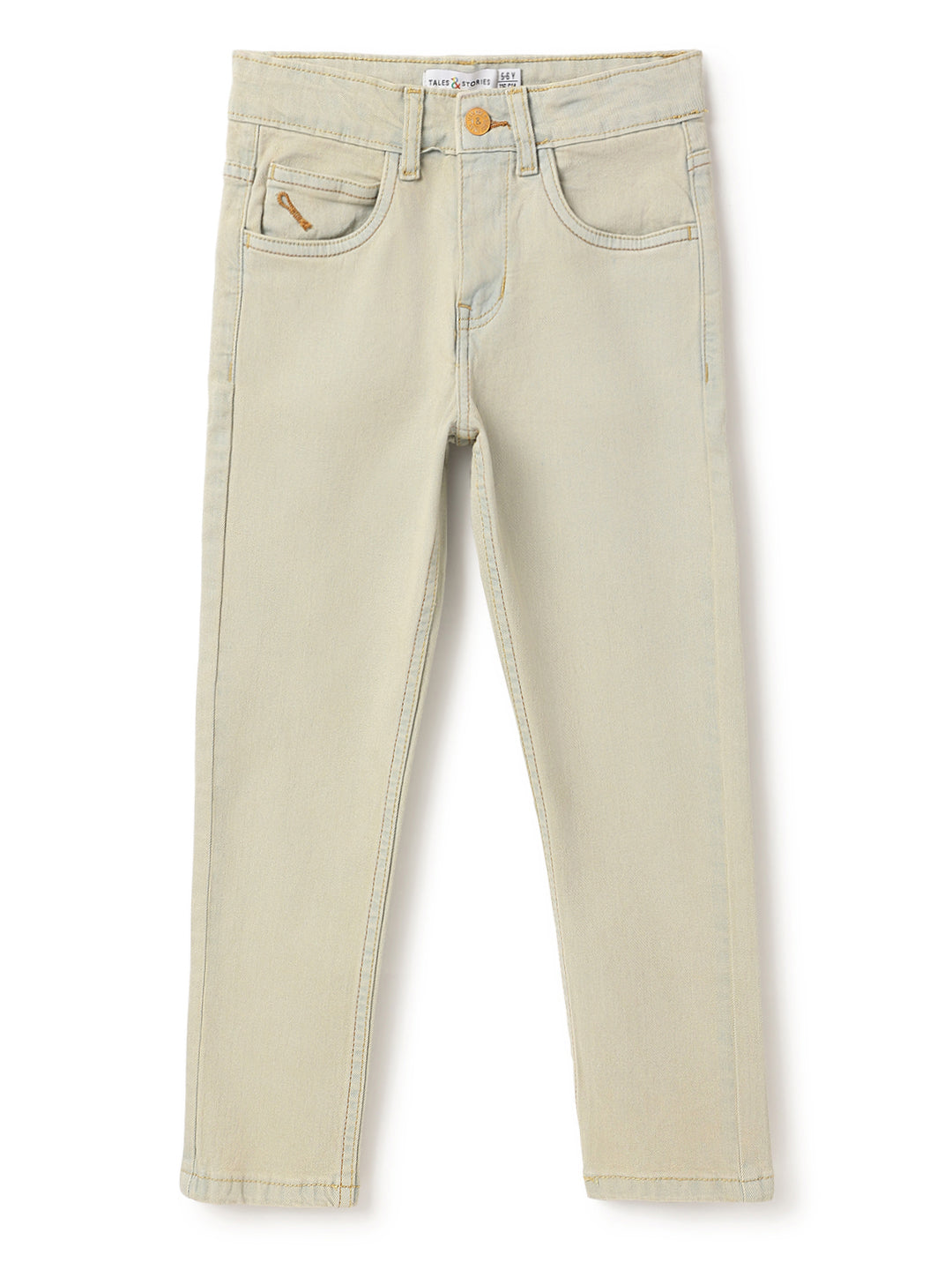 Boys Light Blue Slim Fit Basic Casual Denim Jeans