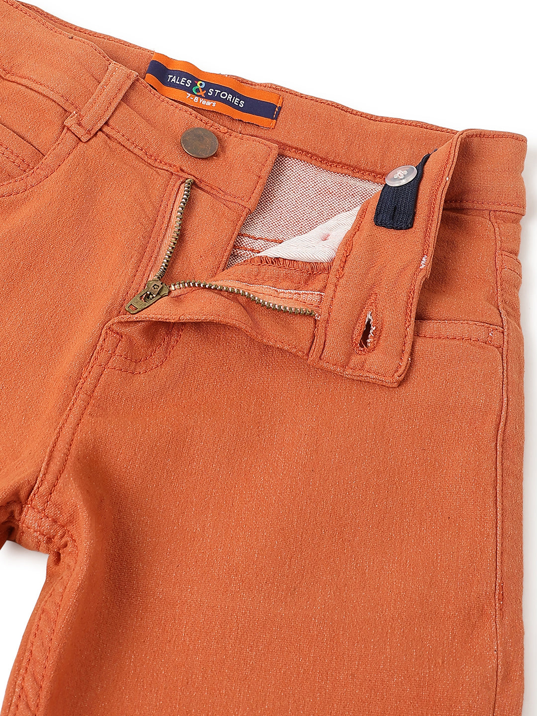 Boys Rust Cotton Trouser