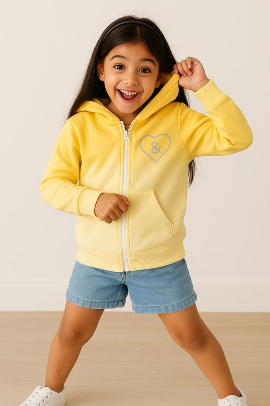 Girls Yellow Ombre Sweatshirt
