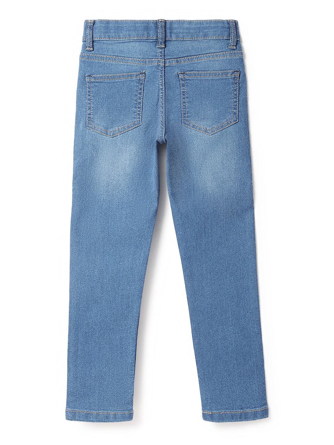 Boys Mid Blue Slim Fit Casual Denim Jeans