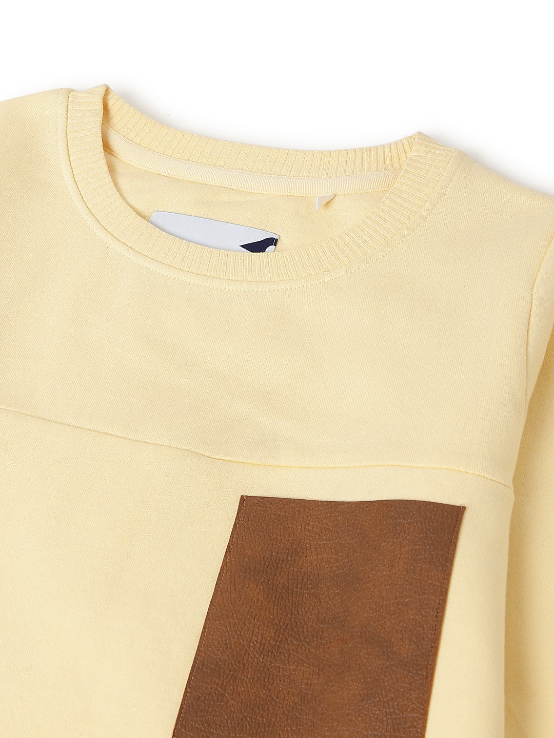 Boys Off White Cotton Printed Sweatshirt