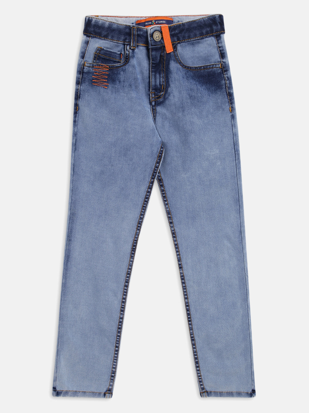 Boys Mid Blue Slim Fit Jeans