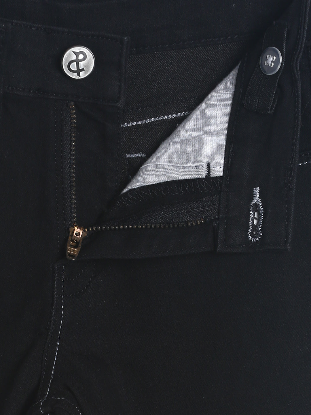 Boys Black Denim Slim Fit Jeans