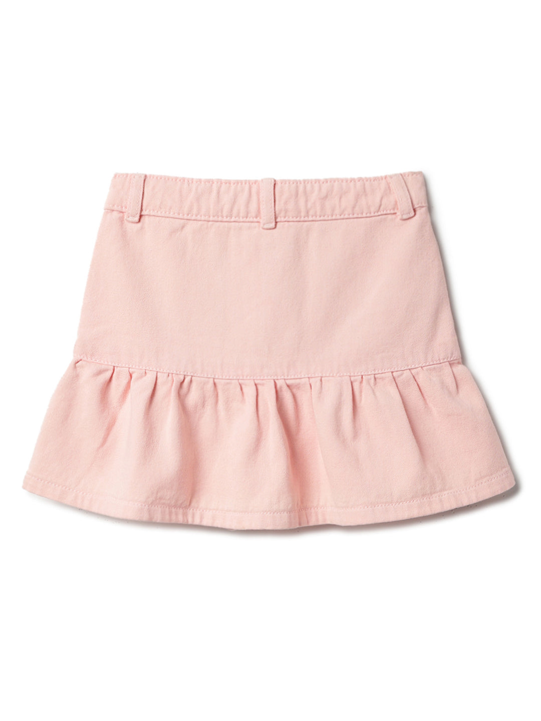 Girls Stylish Pink Cotton Skirt