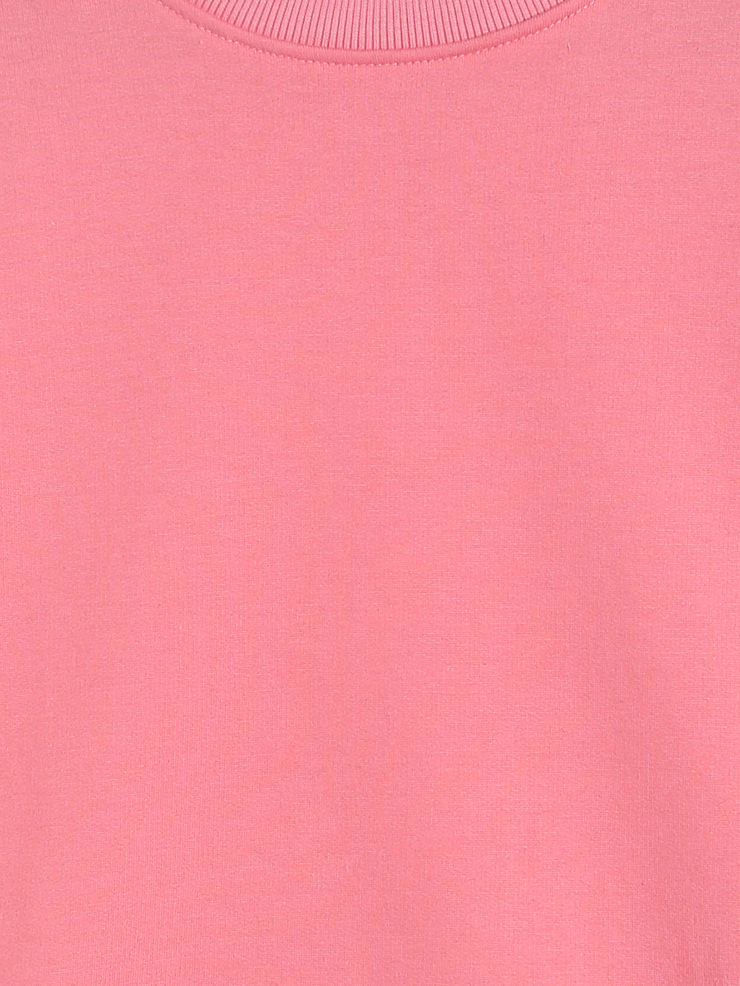 Girls Pink Casual CottonPrinted Sweatshirt