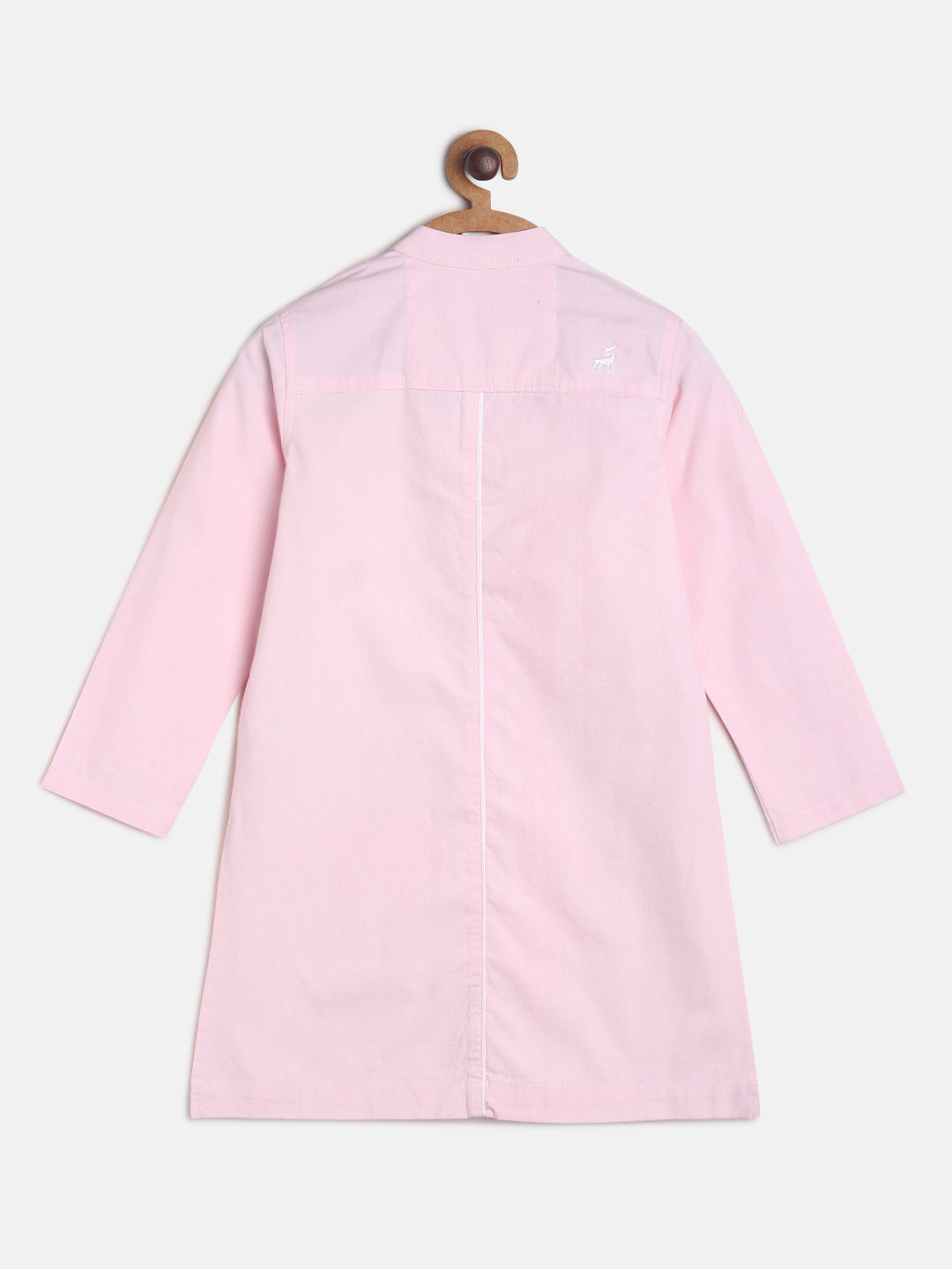 Boys Pink Cotton Kurta