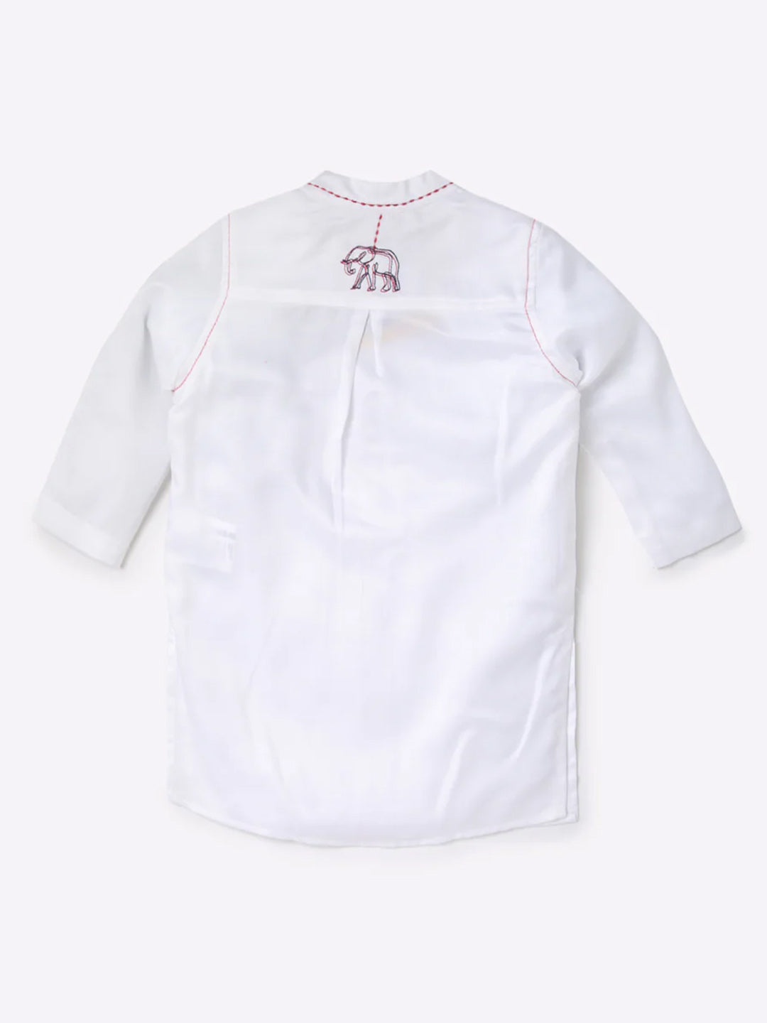 Boys White Cotton Kurta