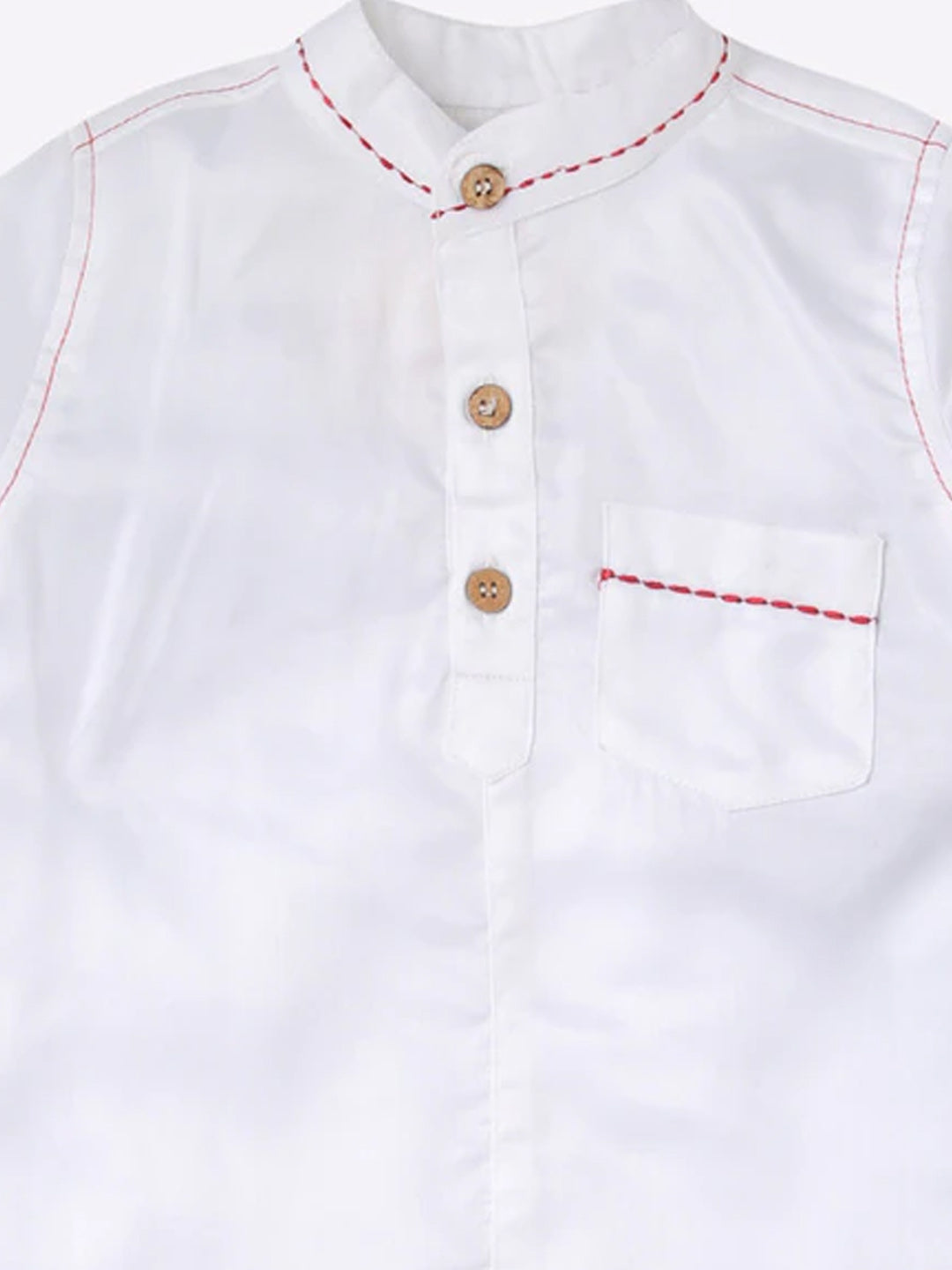 Boys White Cotton Kurta