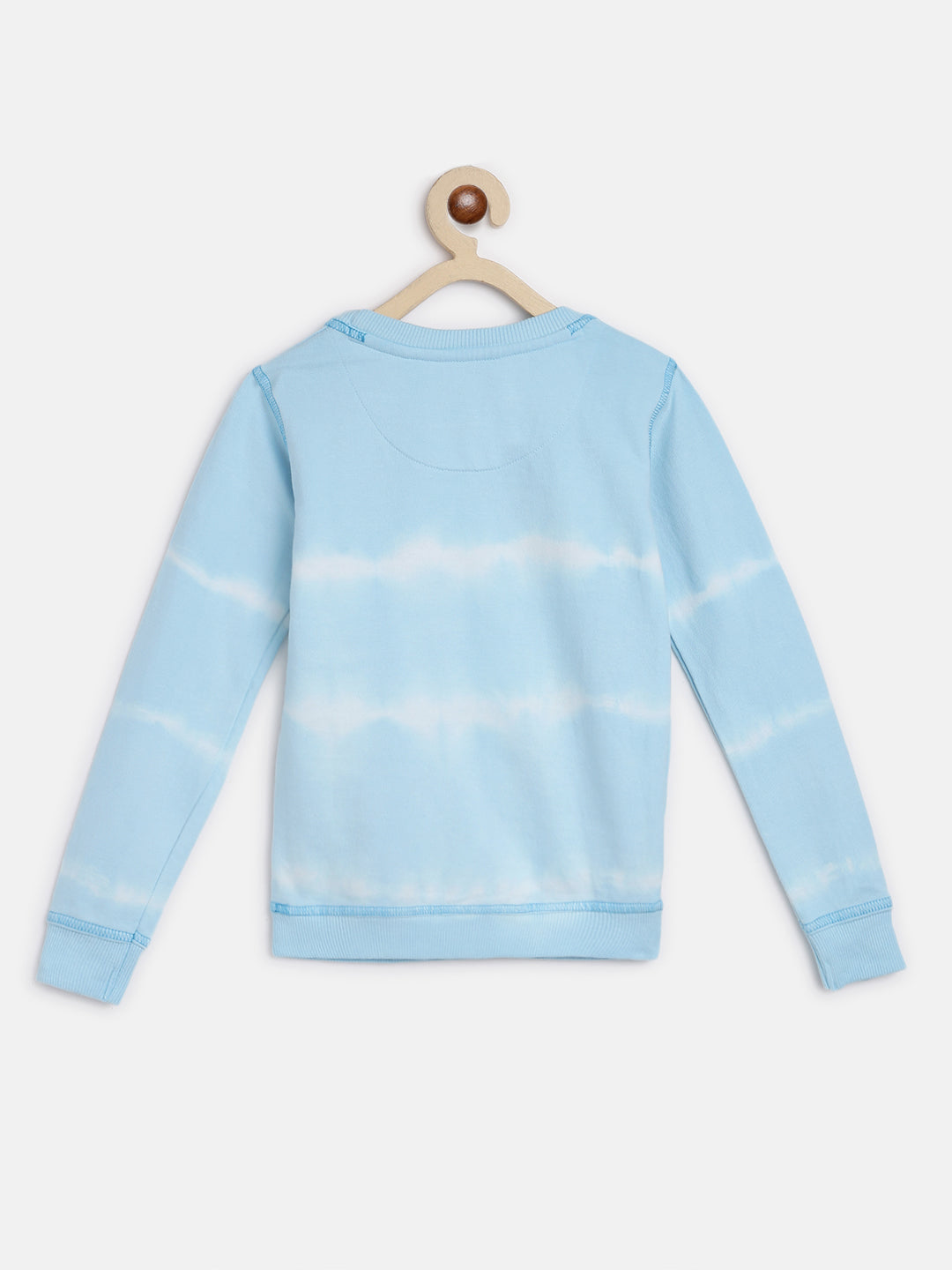 Girls Light Blue Cotton Sweatshirt