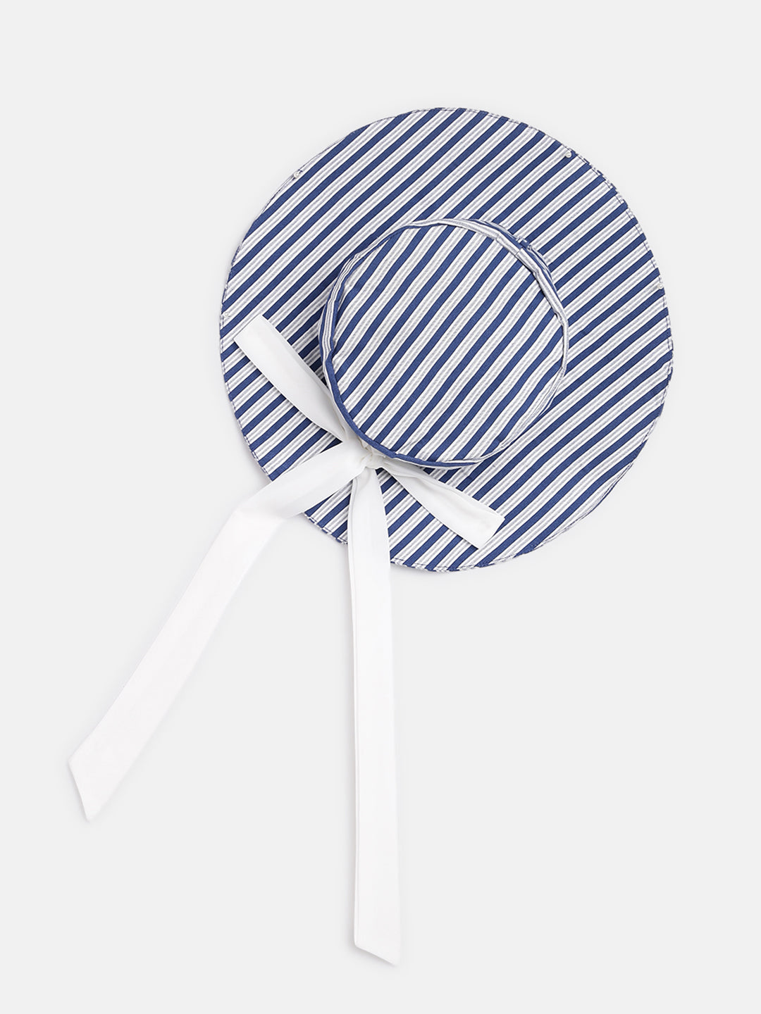 Girls Striped Casual Dress With Hat