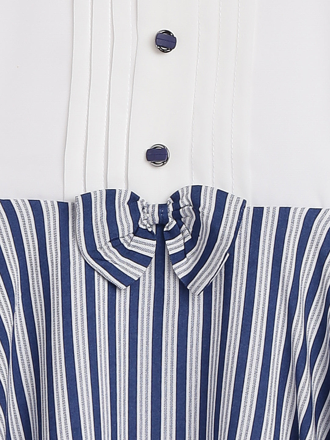 Girls Striped Casual Dress With Hat