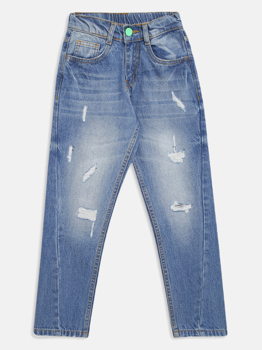 Boys Light Blue Slim Fit Jeans