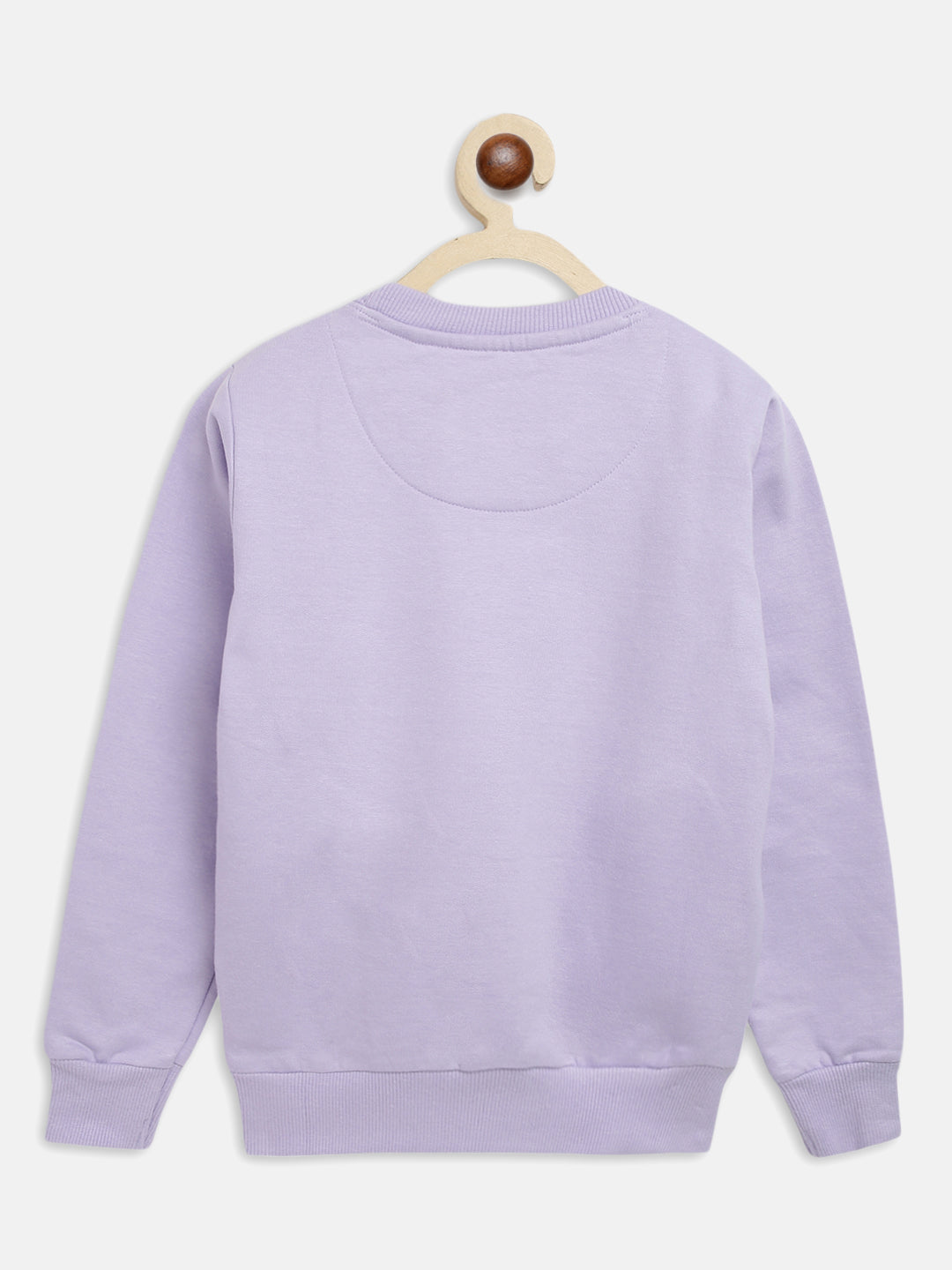 Girls Lilac Printed Sweatshirt