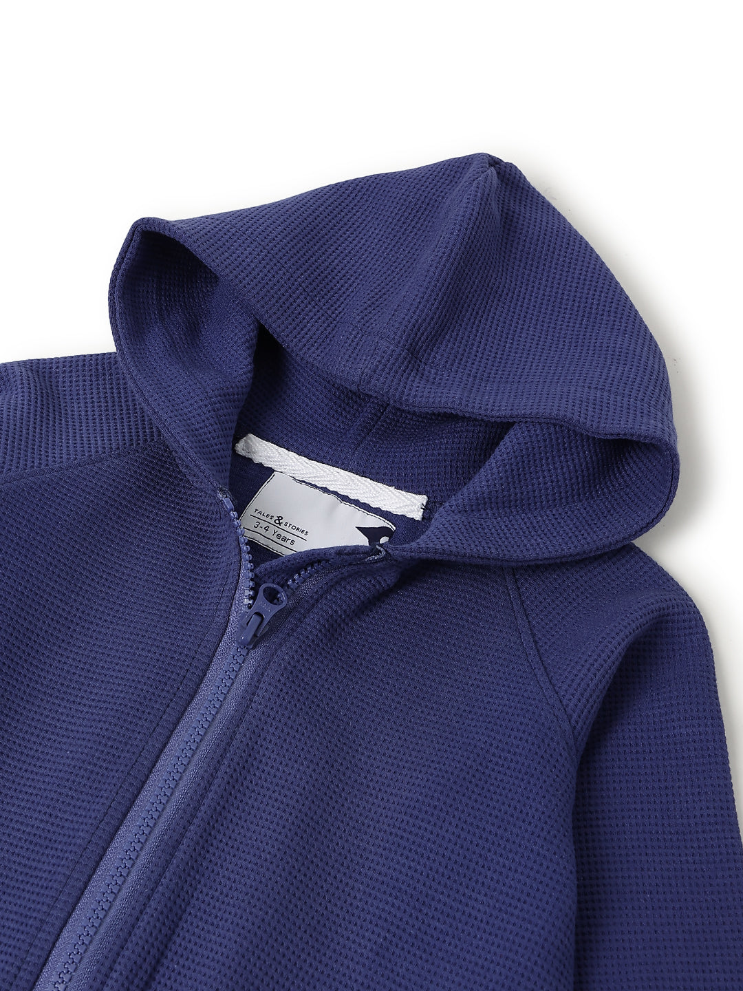 Boys Royal Blue Lycra Solid Sweatshirt