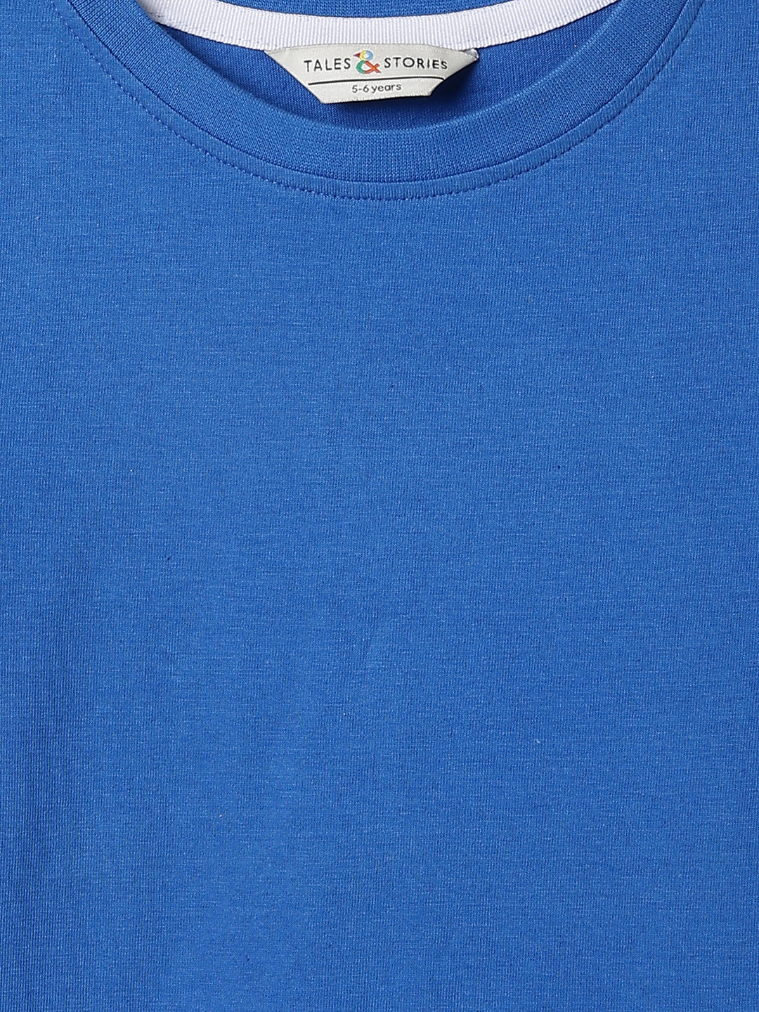 Boys Royal Blue Cotton Regular Printed T-shirt