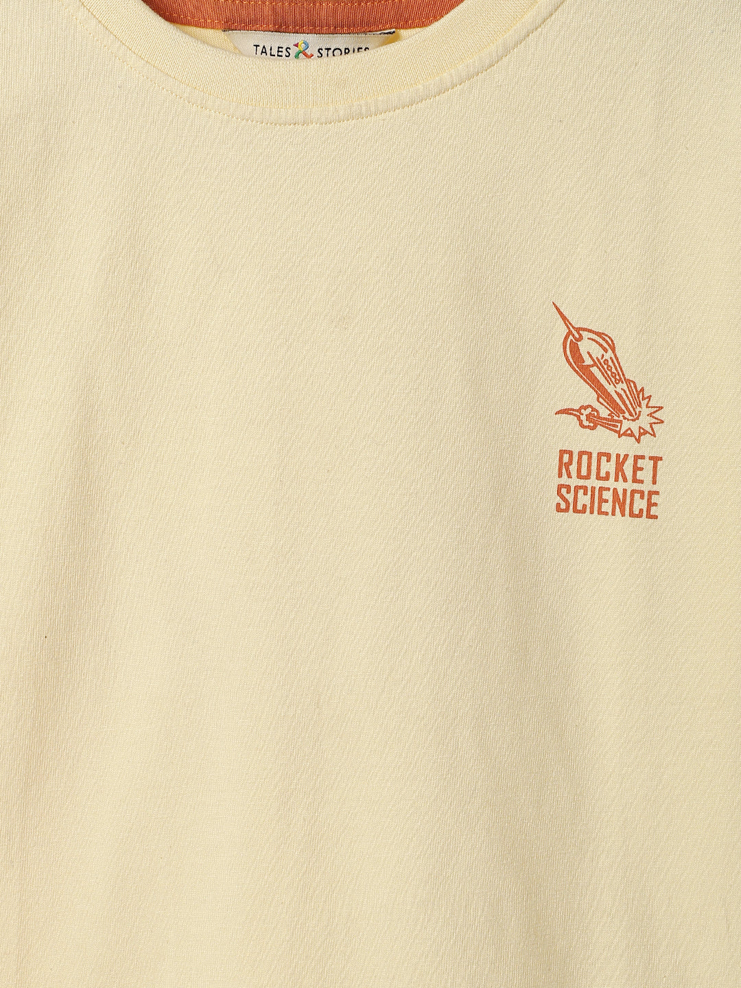 Boys Off White Cotton Print T-Shirt