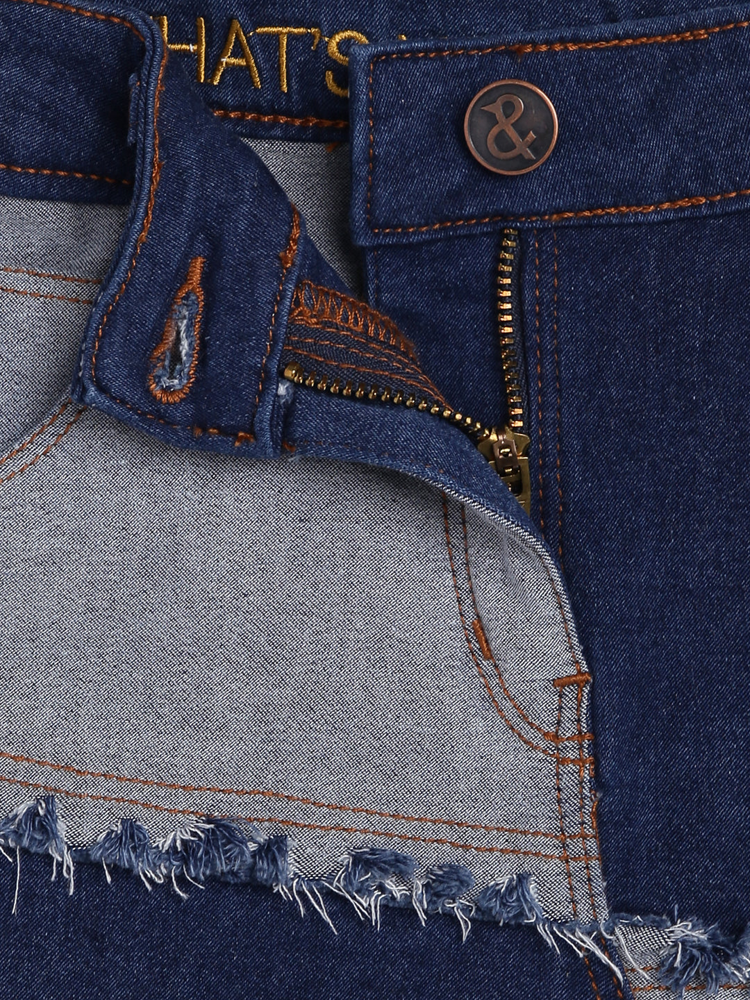 Girls Blue Denim Skirt