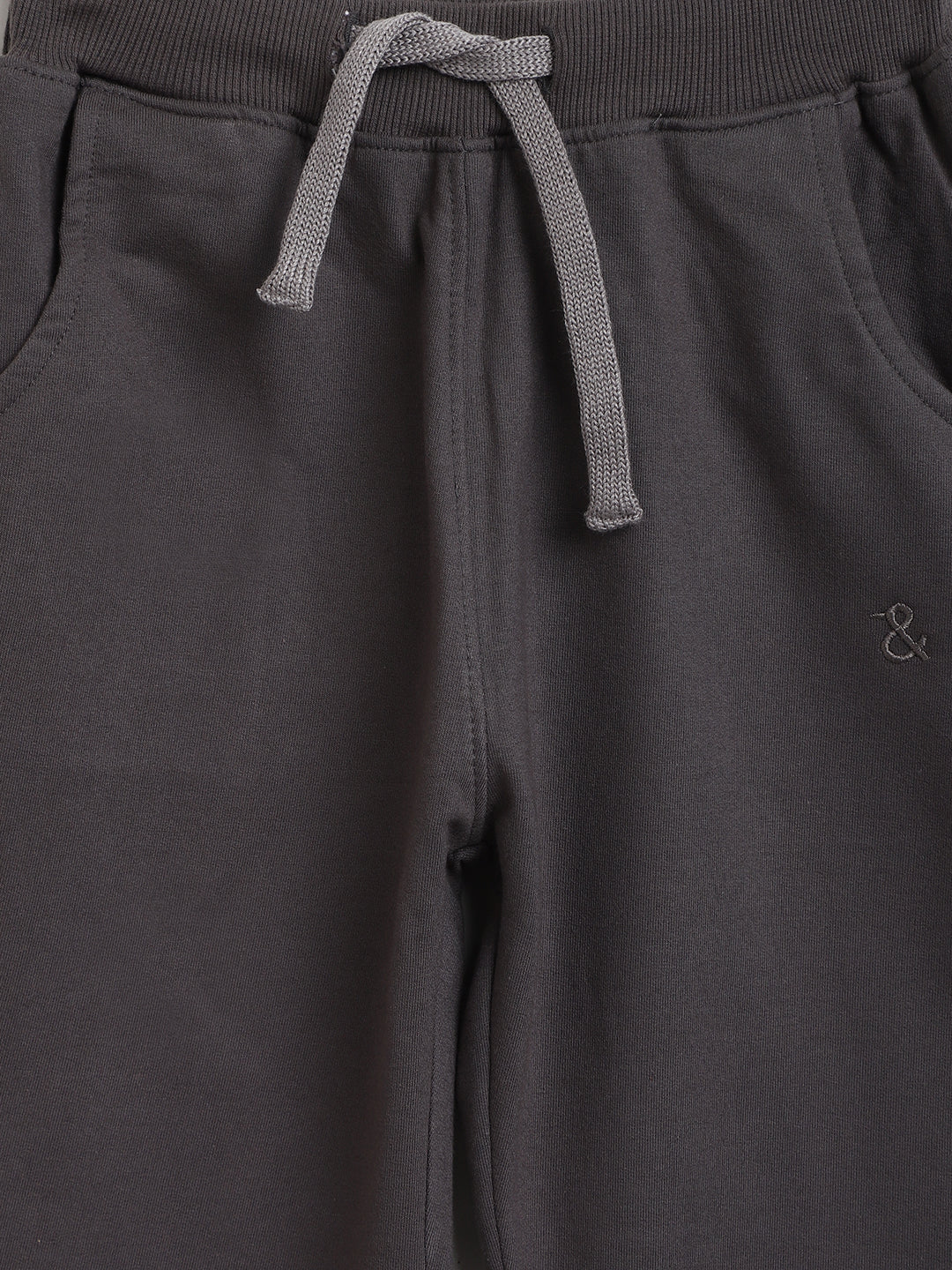 Boys Cotton Grey Joggers