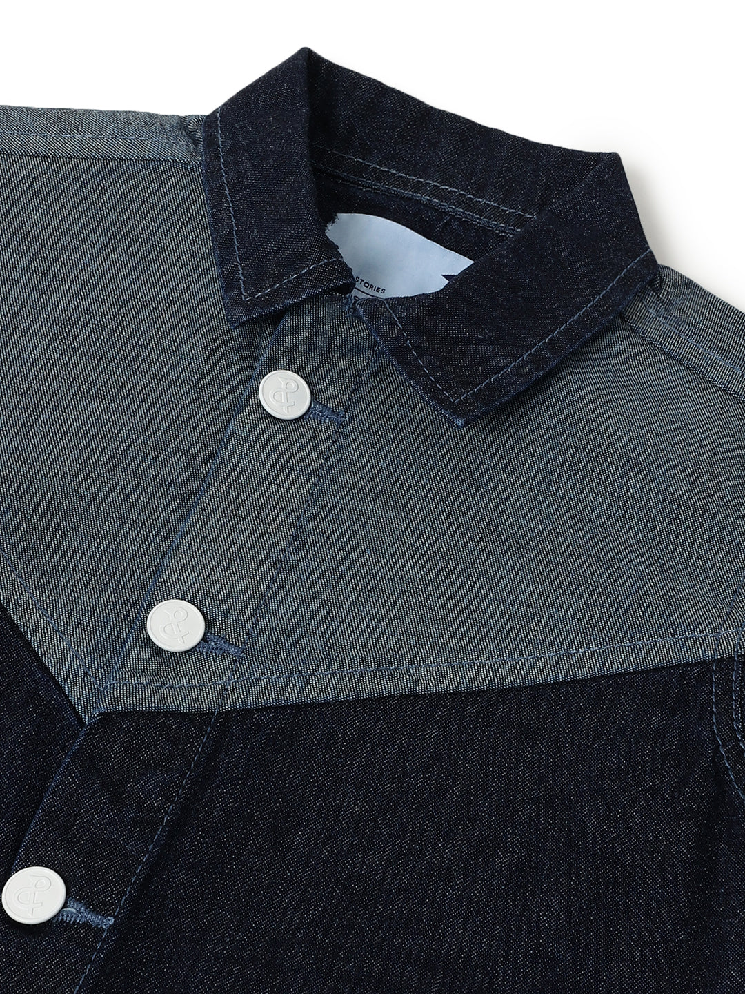 Boys Blue Denim Cotton Washed Full Sleeve Jacket