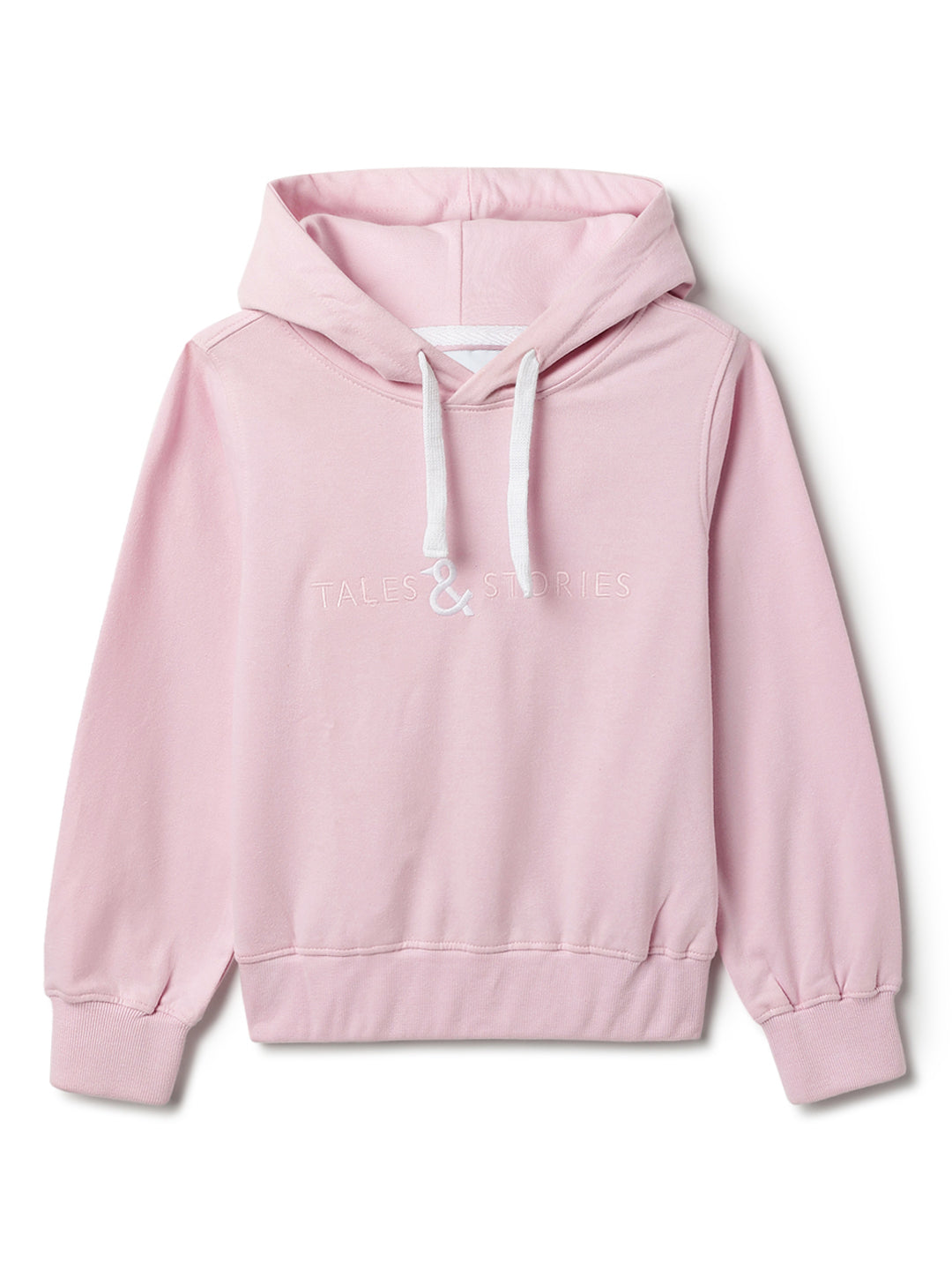 Unisex Pink Cotton Poly Hoodie Sweatshirt