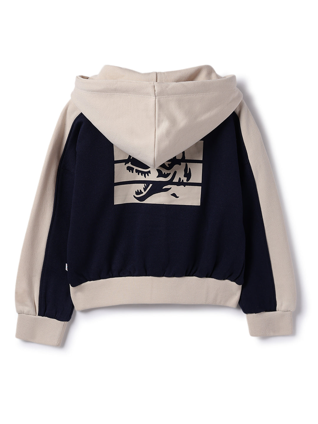 Boys Blue Animal Print Sweatshirt