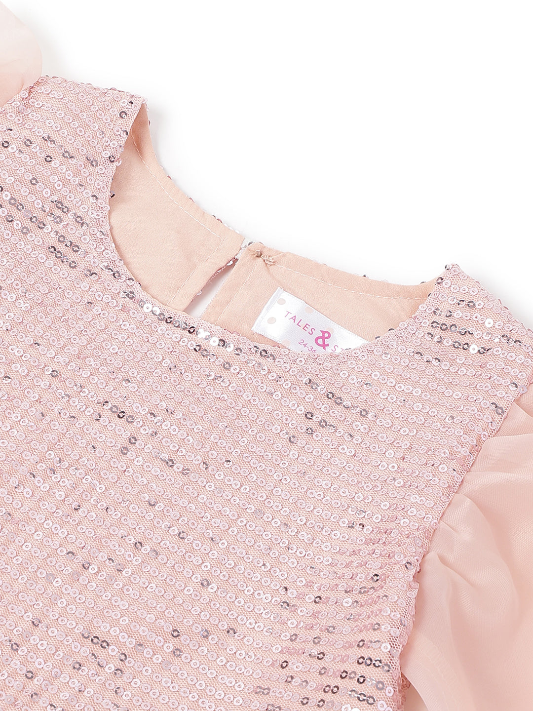 Peach Sequins Dress