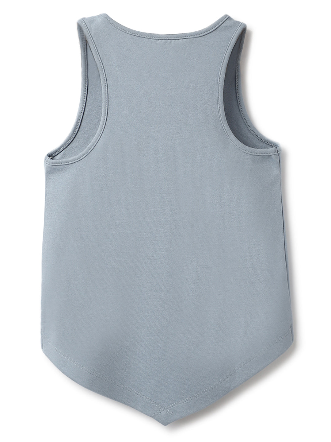 Girls Grey Viscose Printed Top