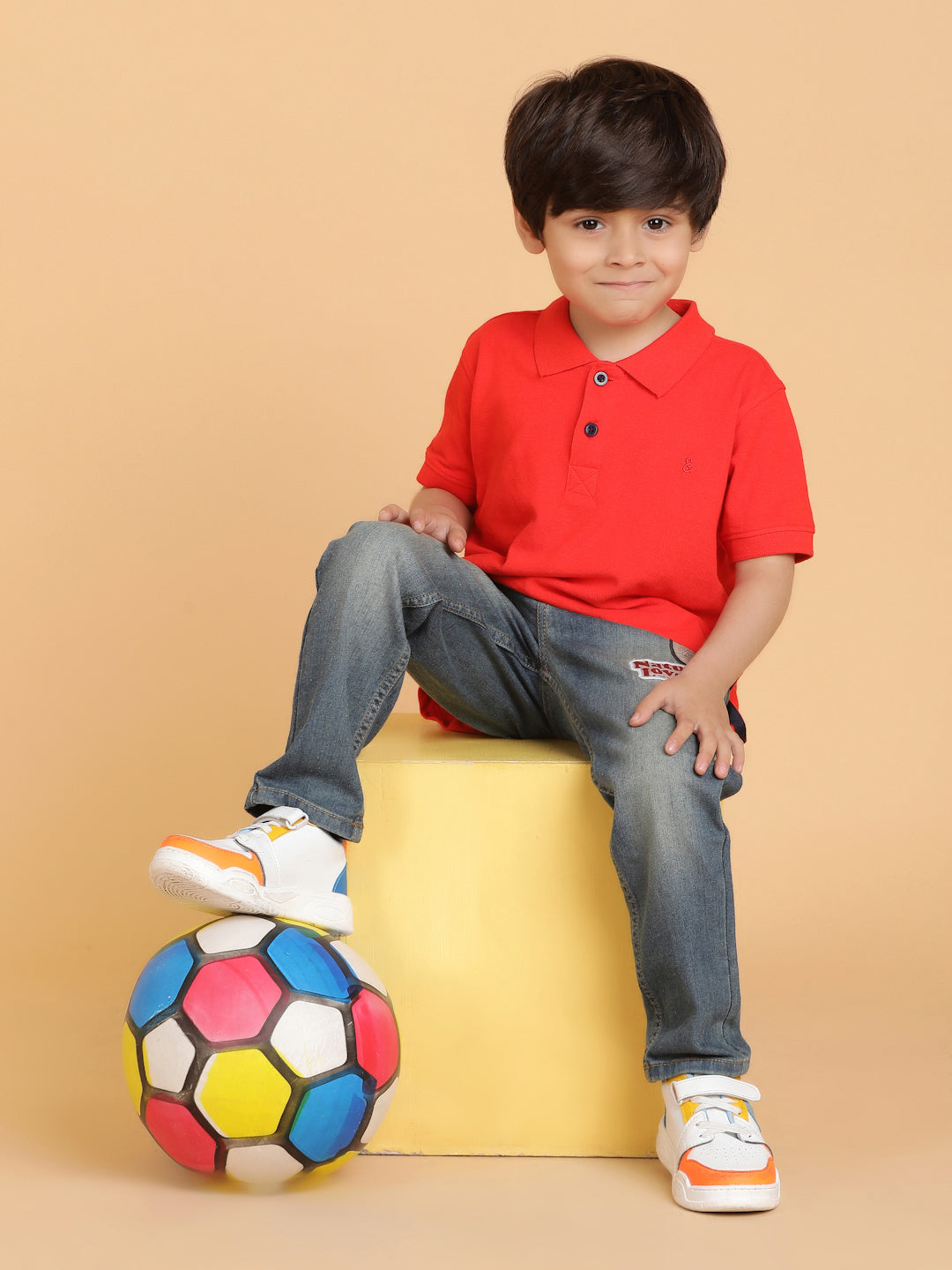 Boys Blue Khaki Tint Lycra Slim fit Jeans