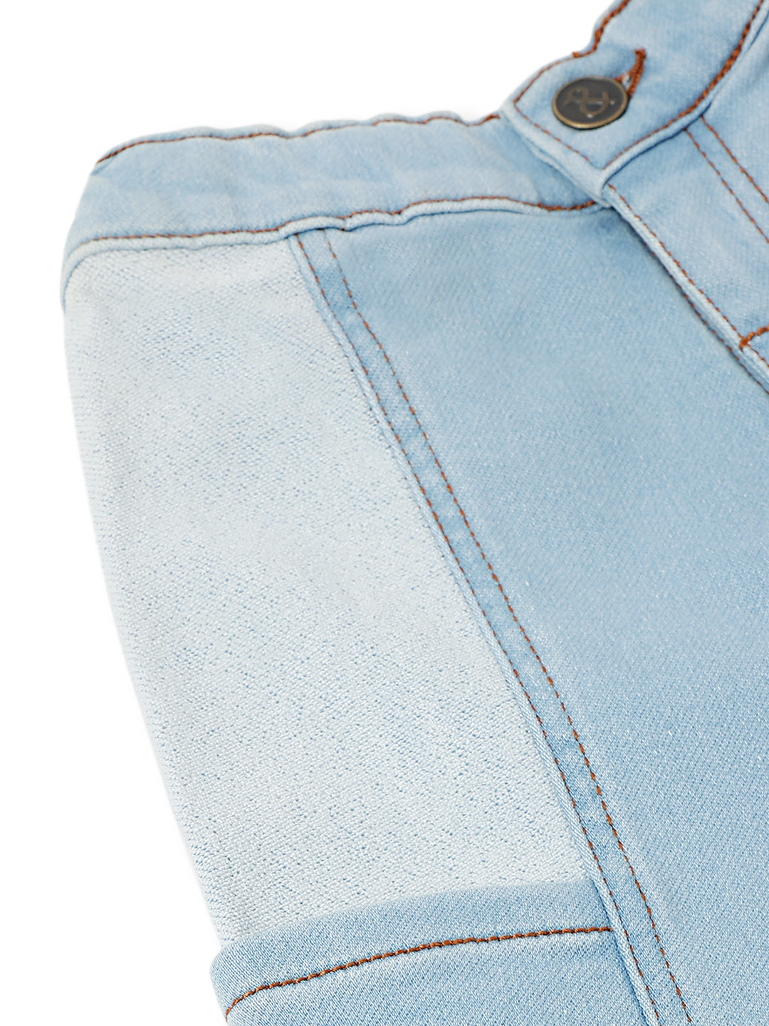 Boys Blue Lycra Denim Casual Washed Balloon Fit Jeans