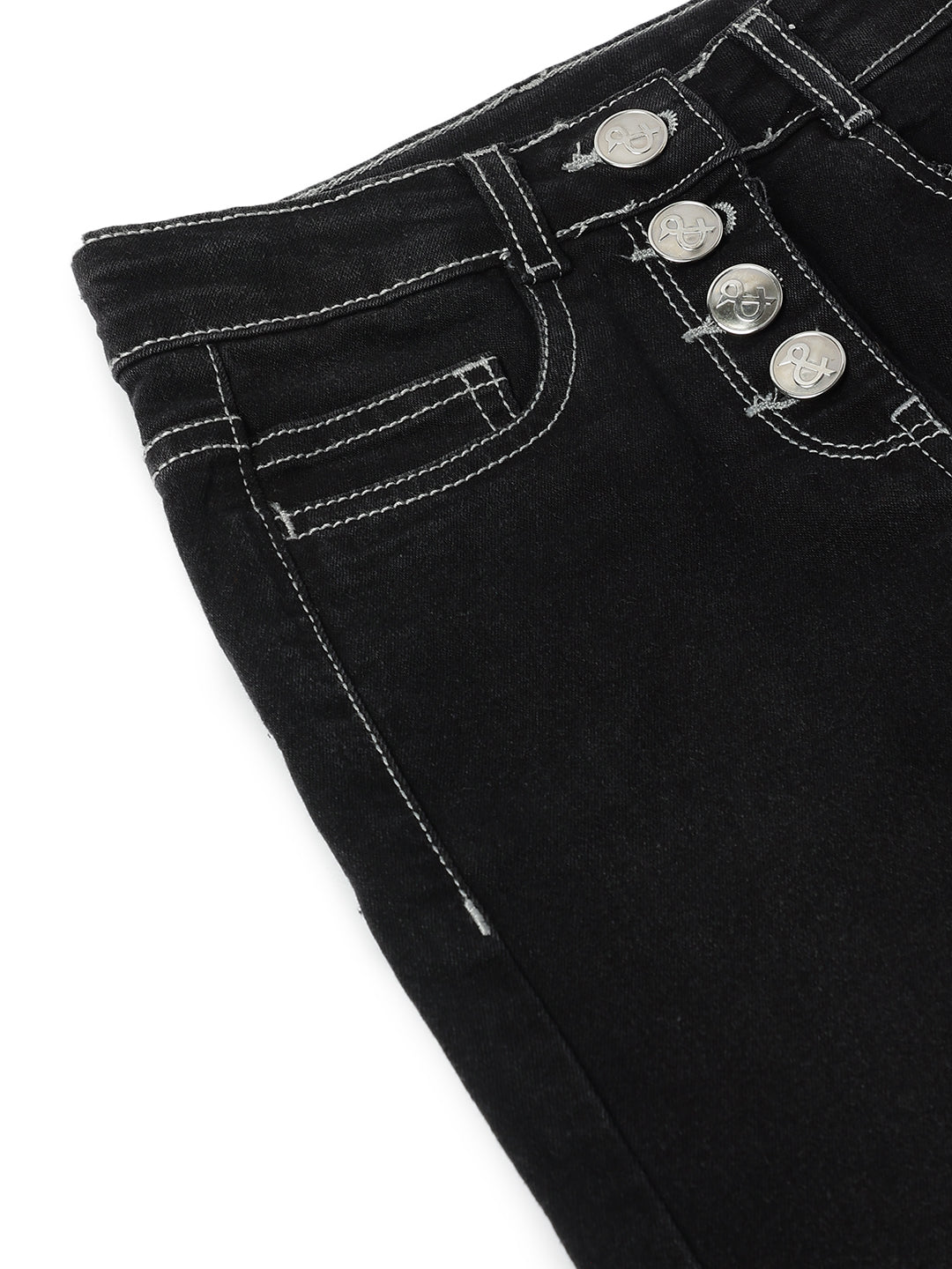 Girls Black Skinny Fit Jeans