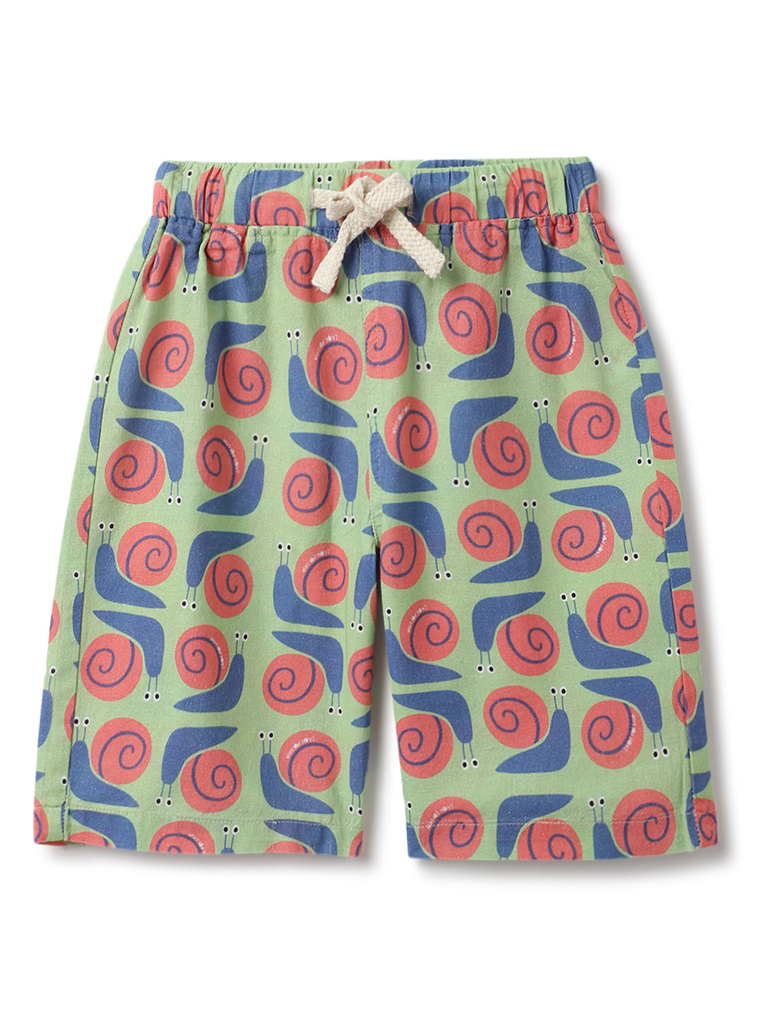 Boys Red & Blue Cotton Animal Printed Co-ords Set