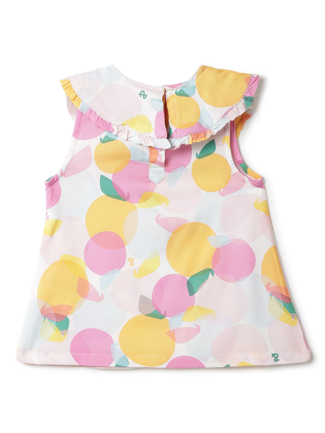 Girls Multi Color Viscose Printed Top