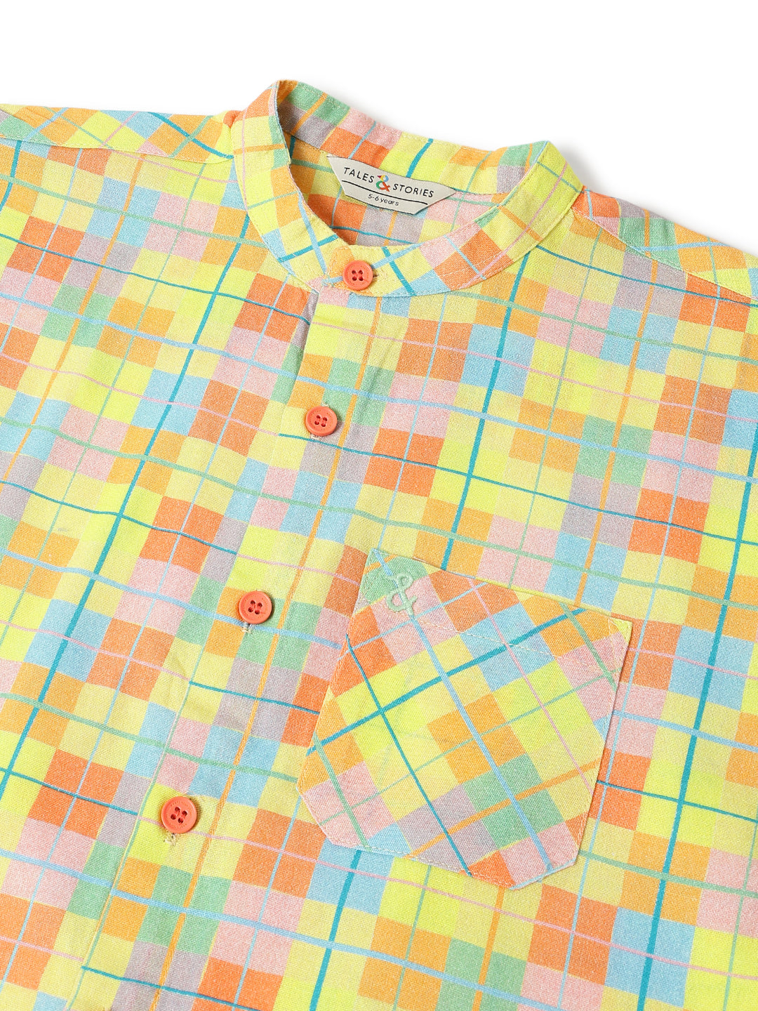 Boys Cotton Multicolor Casual Oversized Checked Shirt