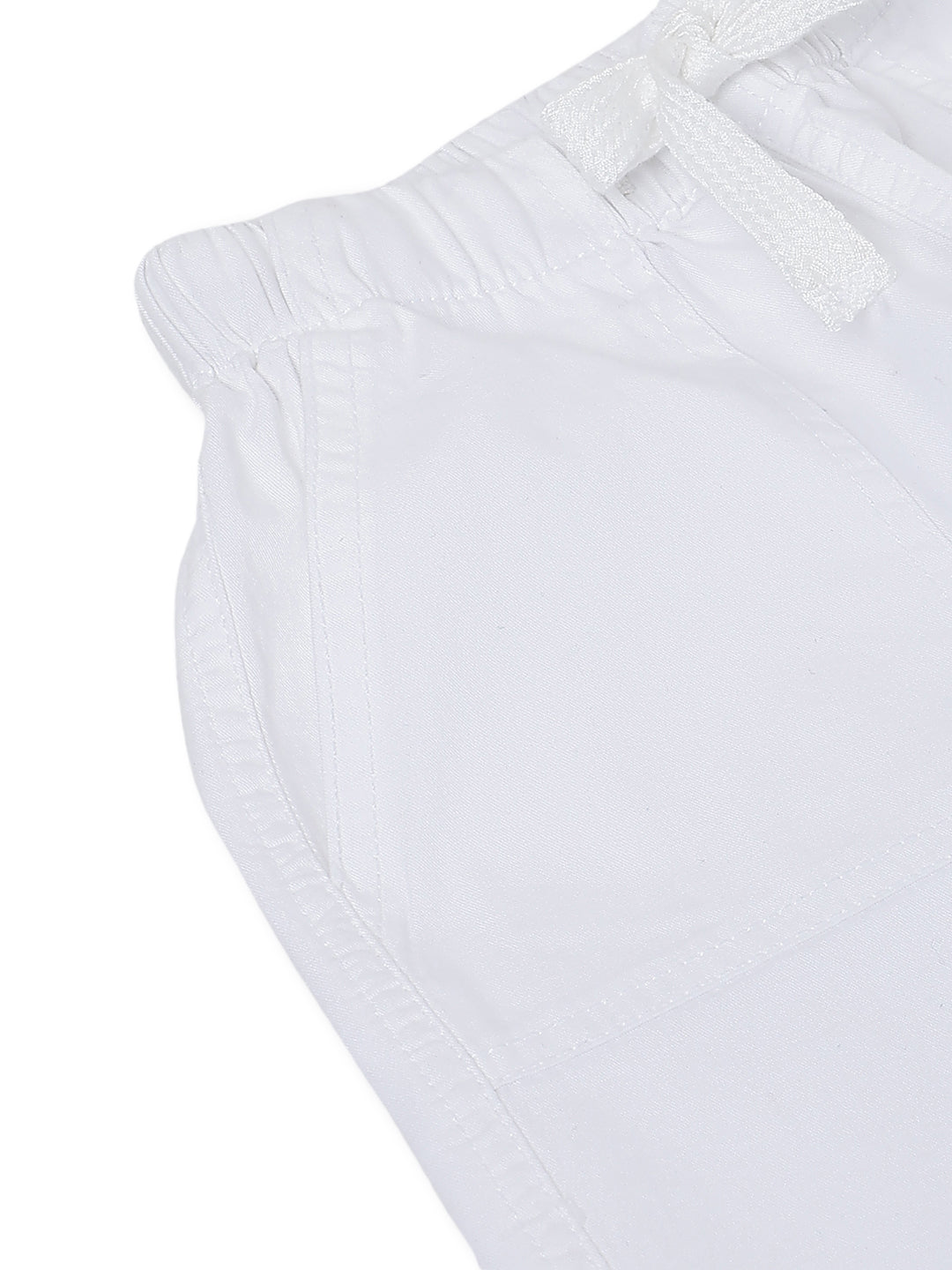 Boys & Girls White Cotton Pants