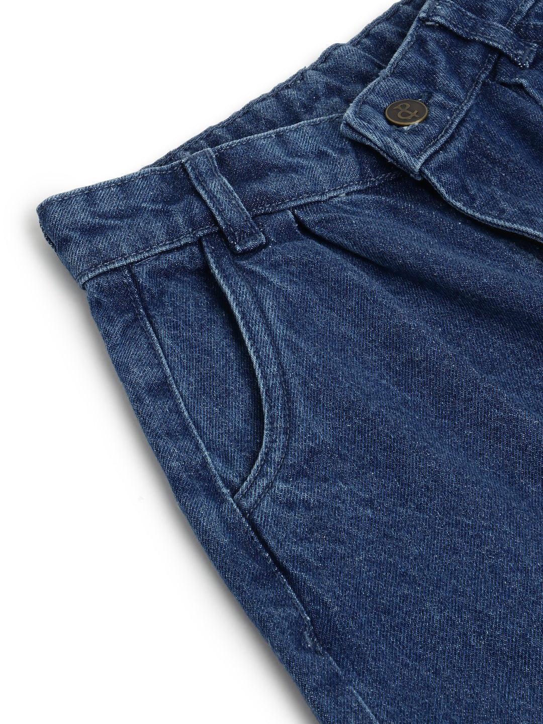 Girls Blue Balloon Fit Denim Jeans