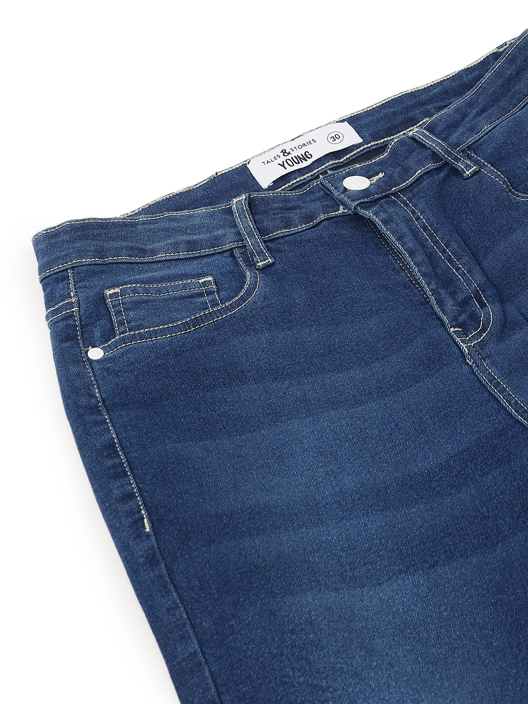 Women Denim Lycra Blue Washed Jeans