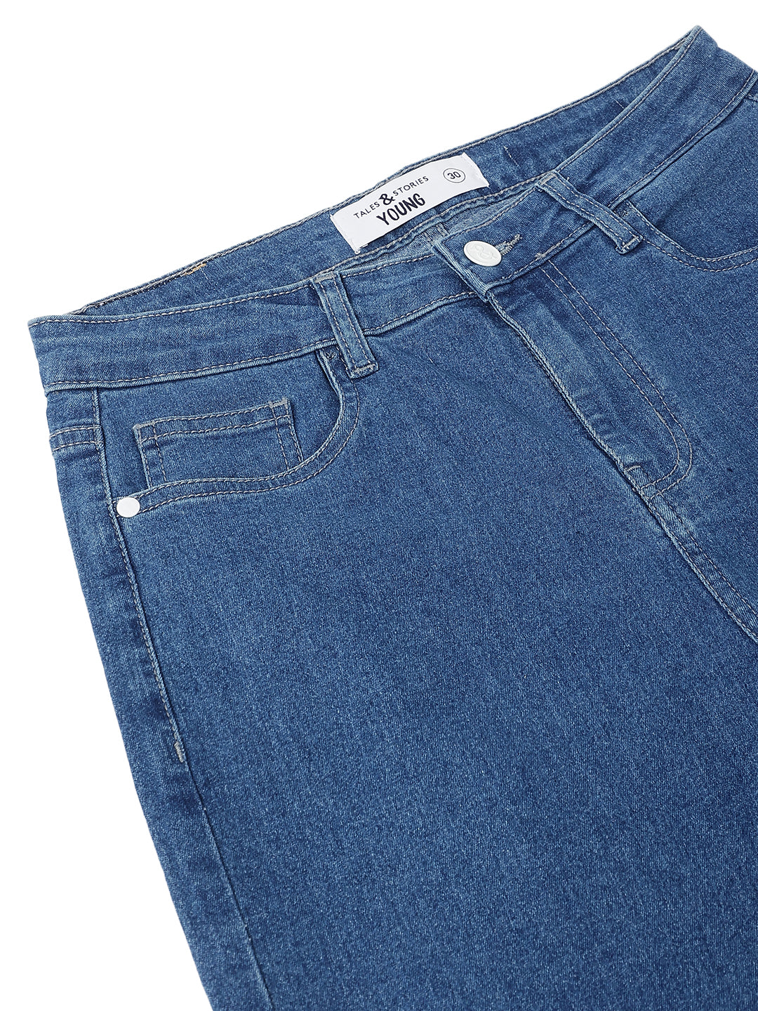 Women Denim Lycra Blue Washed Jeans