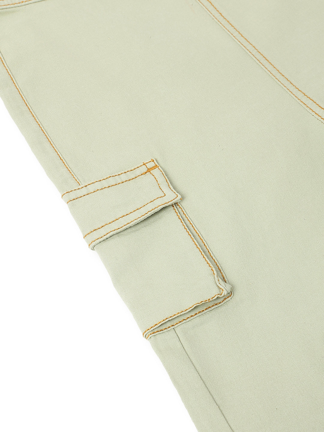 Unisex Lycra Olive Overdyed Dungaree