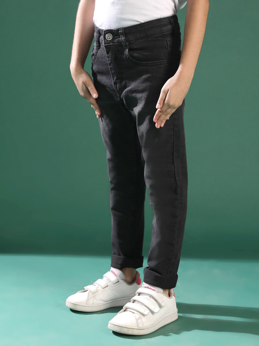 BOYS BLACK CASUAL JEANS