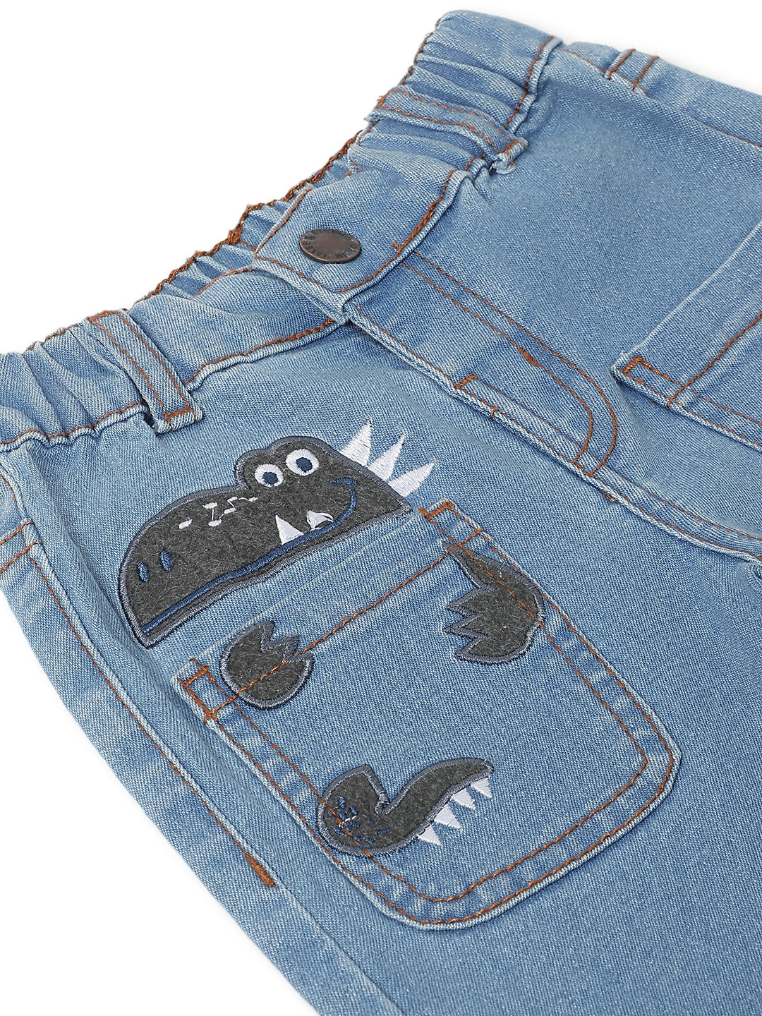Boys Light Blue Denim Slim Fit Jeans