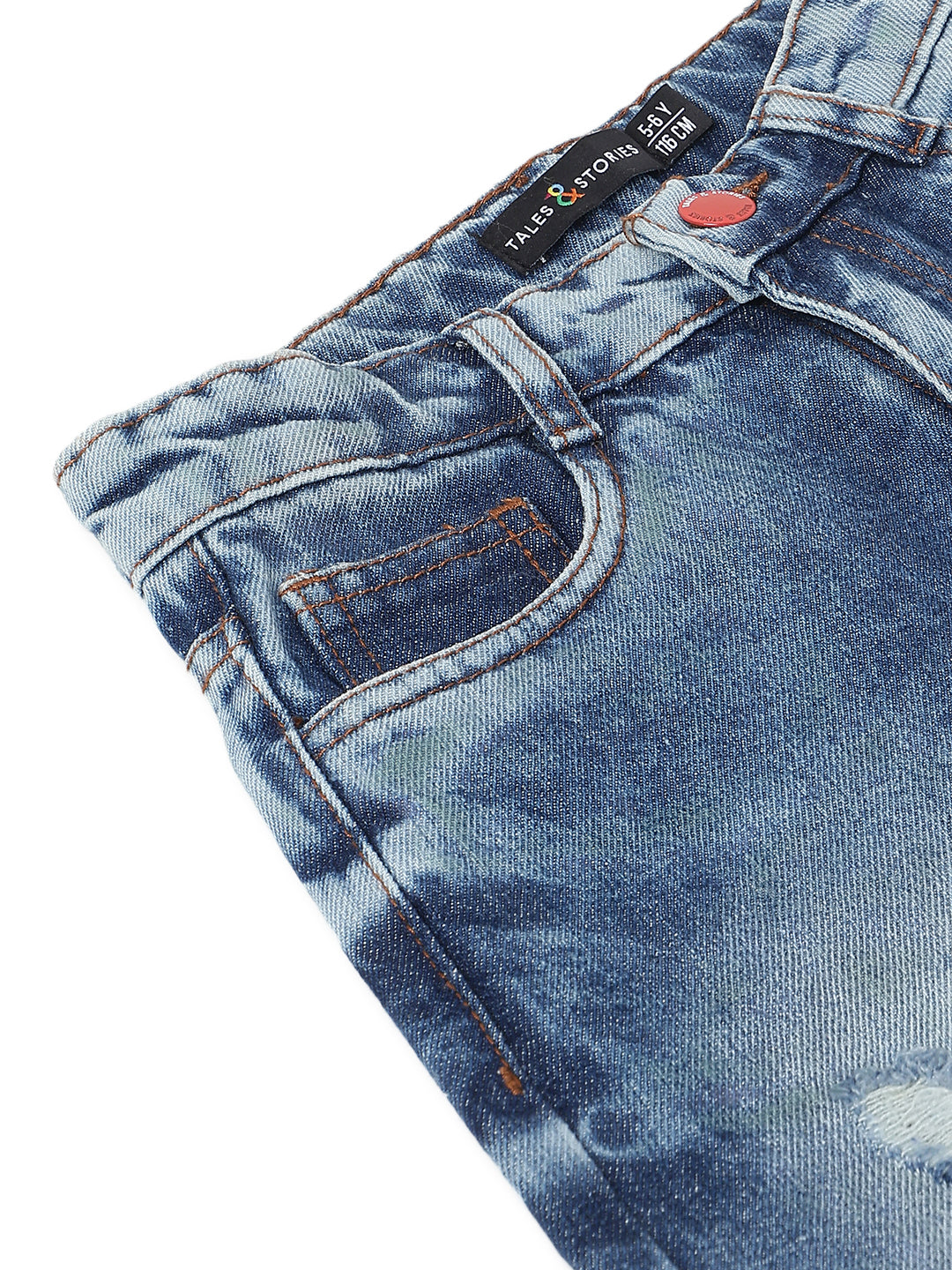 Boys Blue Denim Dad Fit Jeans